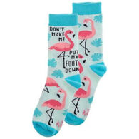 Karma Women's Flamingo Crew Sock