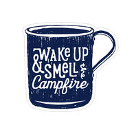 Sticker Cabana Wake Up & Smell The Campfire Sticker