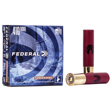 Federal Power-Shok 410 Bore 2-1/2 1/4 oz. Rifled HP Slug Ammo (5)