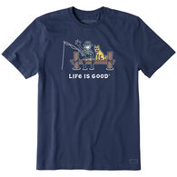 Life is Good Men's Jake and Rocket Dock Fish Crusher Short-Sleeve T-Shirt