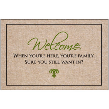 High Cotton Doormat - Youre Here Your Family
