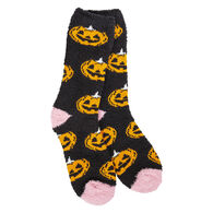 Crescent Women's World's Softest Halloween Pumpkin Crew Sock