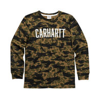 Carhartt Boy's Crewneck Camo Blind Duck Long-Sleeve Shirt - Discontinued Color