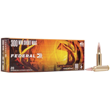 Federal Fusion 300 WSM 180 Grain Fusion Soft Point Rifle Ammo (20)