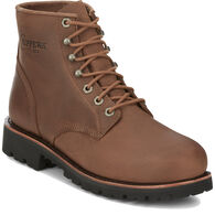 Chippewa Men's Limited Edition Classics 6" Bourbon Brown Leather Steel Toe Lace-Up Work Boot