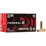 Federal American Eagle 357 Magnum 158 Grain Jacketed SP Handgun Ammo (50)