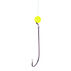 Eagle Claw Lazer Sharp 9160 Flounder Snelled Hook w/ Yellow Bead - 6 Pk.