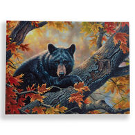 Giftcraft Black Bear Design LED Canvas Wall Print