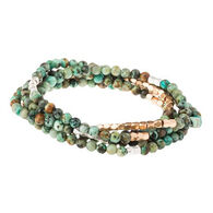 Scout Curated Wears Women's Stone Wrap African Turquoise - Stone of Transformation Necklace/Bracelet