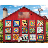 White Mountain Jigsaw Puzzle - Barn Quilts