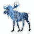 Sticker Cabana Blue Moose Sticker