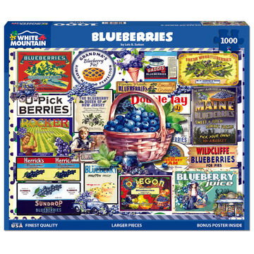 White Mountain Jigsaw Puzzle - Blueberries