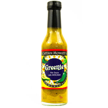 Captain Mowatts Greenie Hot Sauce, 8 oz.