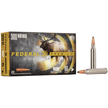 Federal Premium 300 Winchester Magnum 165 Grain Nosler Partition Rifle Ammo (20)