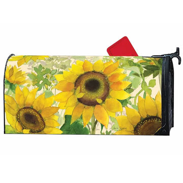 MailWraps Gathering Sunflowers Magnetic Mailbox Cover