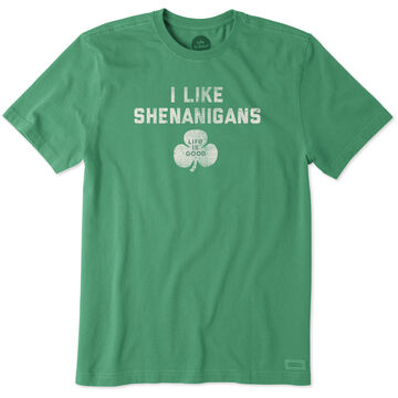 Life is Good Mens I Like Shenanigans Crusher Short-Sleeve Sleep T-Shirt