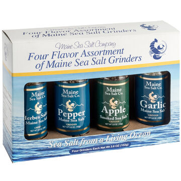Maine Sea Salt Refillable Grinder Sampler