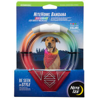 Nite Ize NiteHowl Bandana Disc-O Select Rechargeable LED Dog Safety Necklace