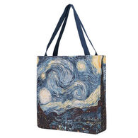Signare Women's Van Gogh Starry Night Foldable Gusset Shopping Bag