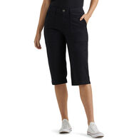 Lee Jeans Women's Ultra Lux Comfort Flex-to-Go Relaxed Fit Utility Skimmer Pant