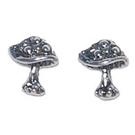 Semaki & Bird, Ltd. Women's Sterling Silver Mushroom Earring