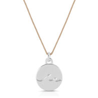Lucky Feather Women's Sterling Silver Wave Necklace