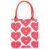 Rockflowerpaper Red Hearts Itsy Bitsy Gift Bag