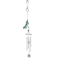 Carson Home Accents Pewterworks Dragonfly Crystal Windchime