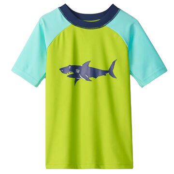 Hatley Toddler Boys Shark Rashguard Short-Sleeve Top