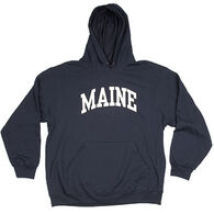 A.M. Men's Maine Arch Design Long-Sleeve Hooded Sweatshirt