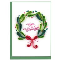 Quilling Card Holiday Wreath Gift Enclosure Mini Card