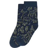 Hatley Youth Little Blue House Animal Constellations Crew Sock