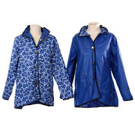 I Reversibles Women's Daisy Print/Blue Reversible Jacket