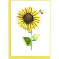 Quilling Card Sunflower Gift Enclosure Mini Card