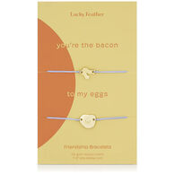 Lucky Feather Women's Bacon to Eggs Friendship Bracelet