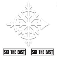 Ski The East Classic XL Die-Cut Compass Flake Sticker Pack