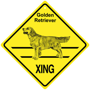 KC Creations Golden Retriever XING Sign