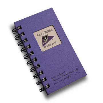Journals Unlimited Write it Down! Mini-Size Email Journal - Purple