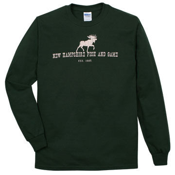NH Fish and Game Mens Moose Long-Sleeve T-Shirt