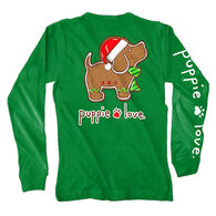 Puppie Love Men's & Women's Gingerbread Cookie Pup Long-Sleeve T-Shirt