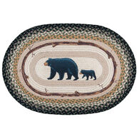 Capitol Earth Mama and Baby Bear Oval Patch Rug