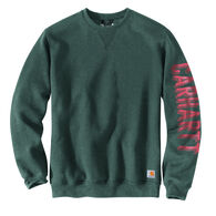Carhartt Men's Loose Fit Midweight Sleeve Logo Graphic Sweatshirt