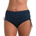 Maxine Swim Group Womens 24th & Ocean Solid Mid Waist Side Tie Hipster Bikini Swimsuit Bottom