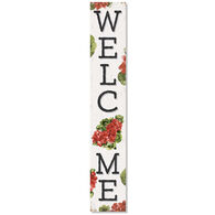 My Word! Welcome - Geranium Porch Board