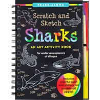 Scratch & Sketch Sharks Trace-Along Art Activity Book