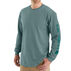 Carhartt Mens Loose Fit Heavyweight Graphic Logo Sleeve Long-Sleeve T-Shirt