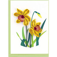 Quilling Card Daffodil Gift Enclosure Mini Card