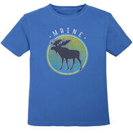 Lakeshirts Youth Blue 84 Zebule Moose Short-Sleeve T-Shirt