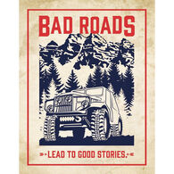 Desperate Enterprises Bad Roads Tin Sign