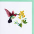 Quilling Card Hummingbird Greeting Card